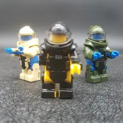 3 цвета город EOD костюм шлем блок тела Броня военное оружие армейские солдаты строительные блоки лучшие игрушки для детей MOC X134
