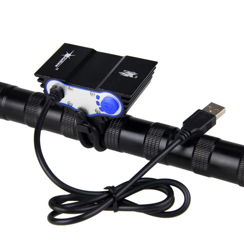 Top USB 10000LM LED Bike Headlamps3XT6  LED Bike Light  Front Handlebar Torch +Rechargeable 4x18650 Battery+Charger 8