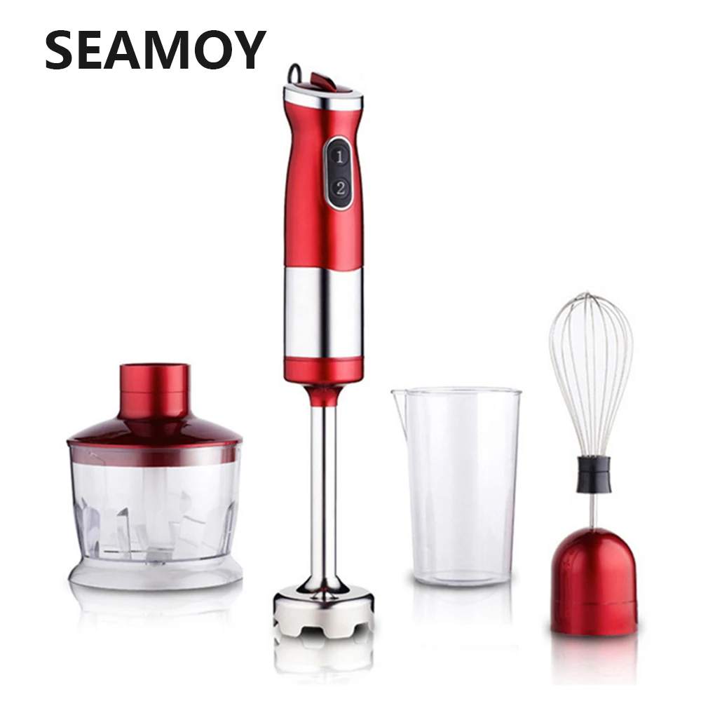 Seamoy Hand Blender 4 In 1 Portable Immersion Blender For Kitchen Food Processor Stick With Chopper Whisk Electric Juicer Mixer Blenders Aliexpress