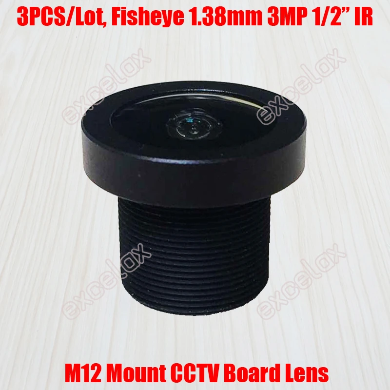 1.38mm 3MP 1-2 lens M12-1.38IR(3MP)-F
