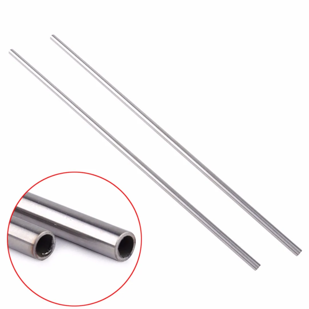 DWZ 2pcs New Stainless Steel Capillary Round Tube Pipe OD 10mm ID 8mm Length 500mm