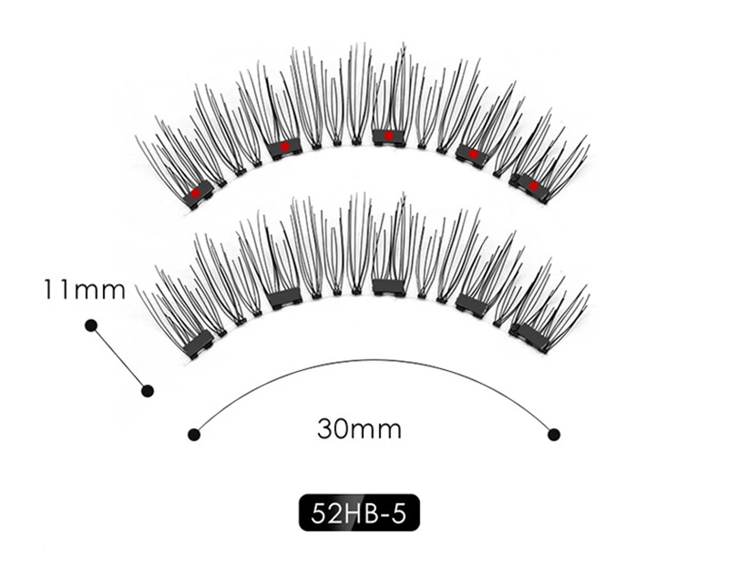 Магнитные ресницы 3D натуральные ресницы многоразовые ручной работы крест накрест Накладные ресницы Новые 5 магнитные Накладные ресницы с подарочной коробкой