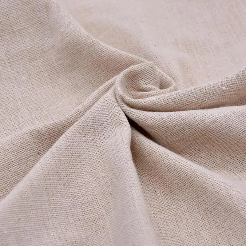 Ткань из пенькового хлопка и льна 1 метр для лоскутного шитья кукол живописи