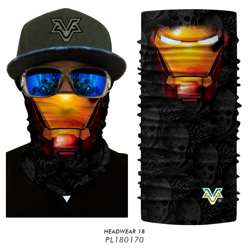 Бесшовный шарф для шеи гетры маска Джокер бандана клоуна Мотоцикл Велосипед Велоспорт наружные шарфы Защита от Солнца Ветрозащитный головной щит