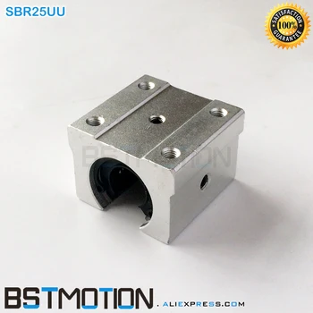 

2pcs/lot SBR25UU Linear Motion Block Bearing for SBR25 Rail support for CNC parts linear slide