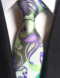 Lingyao новый дизайн 8 см формальные галстук роскошные галстук с ярким узором блестящие красочные нитки Галстуки для джентльменов
