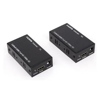 

HD 1080P HDMI Extender TX/RX 60M CAT6 RJ45 Ethernet Cable Support HDMI 3D for HDTV DVD Player
