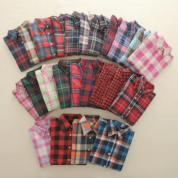 Casual Cotton Red and Black Flannel Plaid Shirt