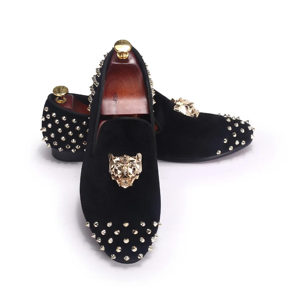 loafers with spikes branded flat shoes rivets black velvet loafers animal loafers with spikes branded flat shoes rivets black velvet loafers animal