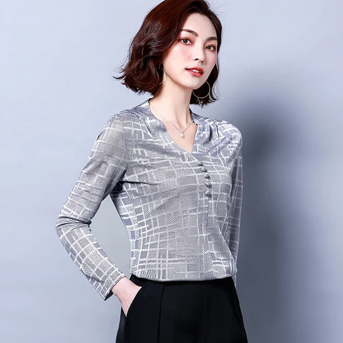 button up blouses for women plus size for work