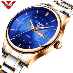 NIBOSI Reloj Для мужчин s часы лучший бренд класса люкс для мужчин's повседневное кварцевые часы для мужчин спортивные