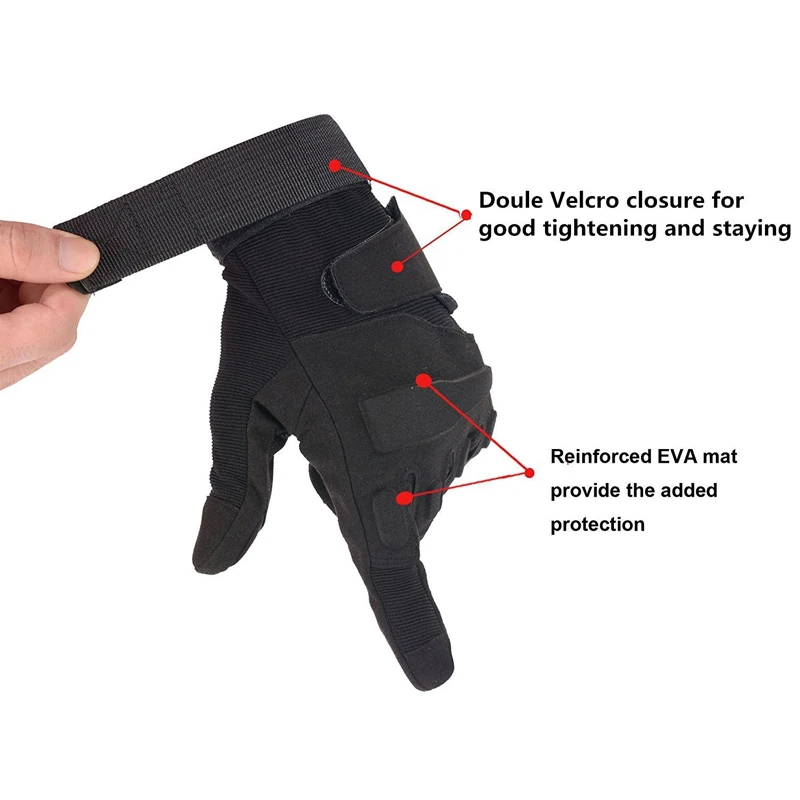  Army Combat Tactical Gloves Men Military Police Soldiers Paintball Full Finger Gloves Male SWAT Fig