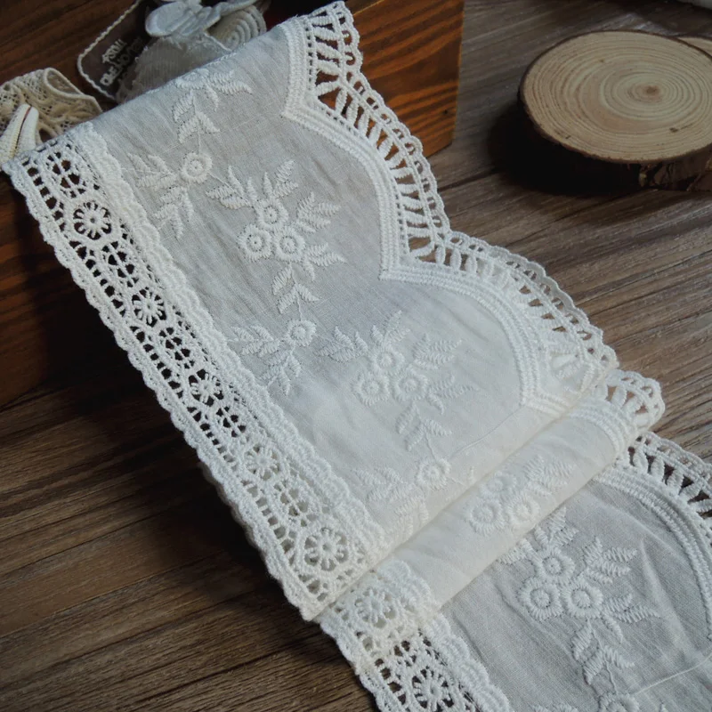 

Clothing Cotton Embroidery Lace Clothing Lace Accessories Handmade DIY Materials Accessories Cloth Art Wide 10.6cm