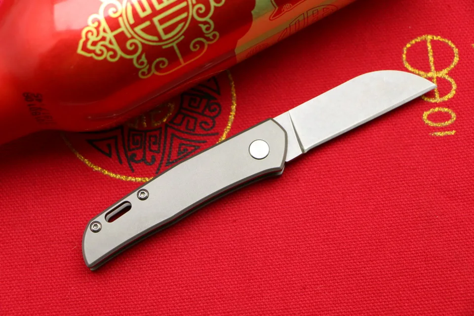 LOVOCOO A03 9cr18mov лезвие titanium ручка Флиппер складной нож для отдыха на открытом воздухе, для кемпинга, охоты, карманный тактический фрукты Ножи EDC инструменты