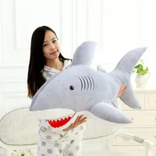 Чучело челюсти плюшевая игрушечная Акула около 100 см Акула светло-серый цвет кукла 39 дюймов игрушка подушка игрушка t947