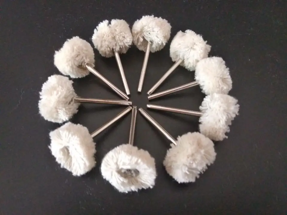 

Fixmee 10pc 24*3mm Polishing Wheels Cotton Buffing Pad Brush For Jewelry Metal Grinder Polishing Dremel Accessories Rotary Tools