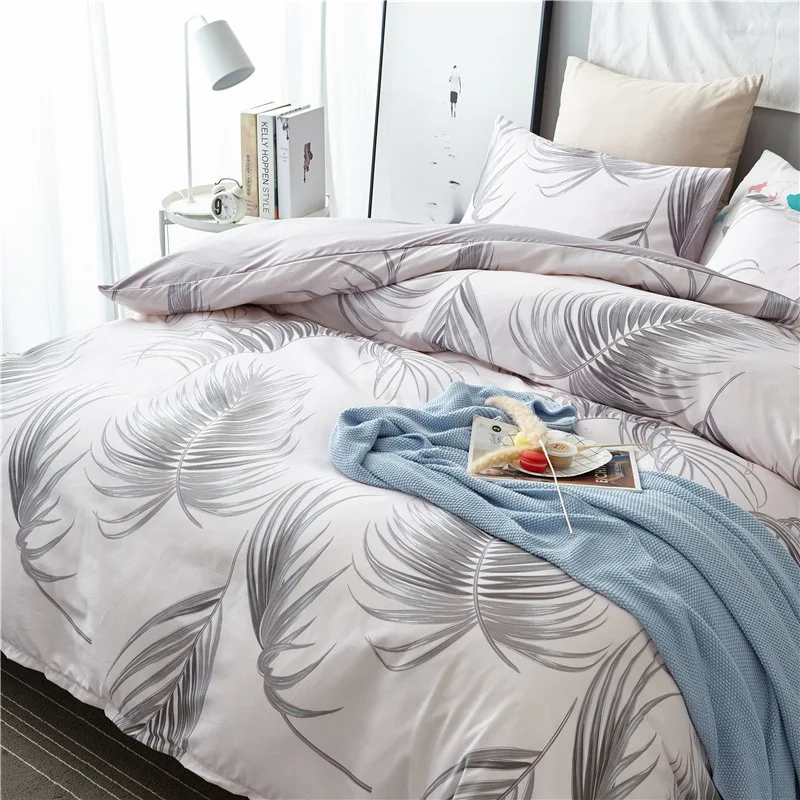 

Home Textile Bedding Nordic Wind Unicorn Three-piece Quilt Cover Full Size Queen Comforter Sets