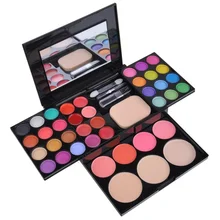 39 цветов Тени для век макияж Палитра Комплект основа Румяна Косметика Губная помада инструменты OR88
