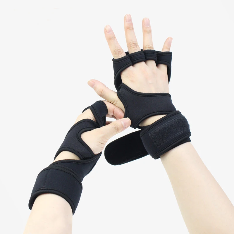 Для мужчин Для женщин Фитнес перчатки, поддержка запястья Вес подъема Перчатки для фитнеса тяжёлый спортивный тренировки