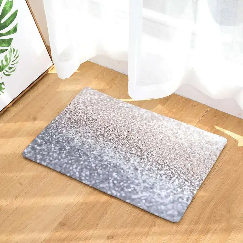 CAMMITEVER, блестящий бриллиантовый коврик для украшения дома, ковер из полиэстера, нескользящий коврик для пола, коврик для спальни, ванной комнаты - Цвет: 2442-1