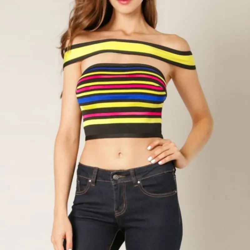 

New summer style women bandage dress rayon striped off the shoulder sheath dresses sexy evening club party women summer tops