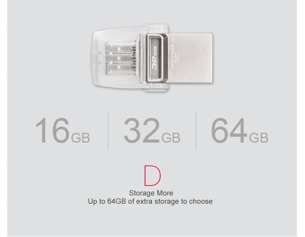 Kingston USB флеш-накопитель 64 ГБ 32 ГБ 16 ГБ USB 3,1 type-C Флешка USB 3,0 флеш-накопитель карта памяти для ПК телефона с портом type-C