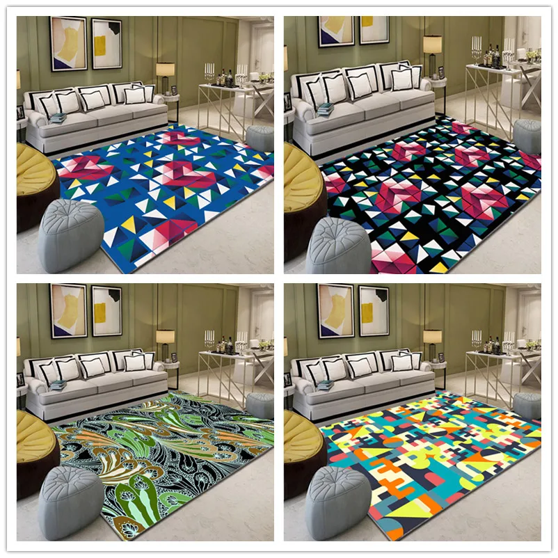 Домашний большой размер 200*300 см 3D Печатный ковер коврик для прихожей скандинавские геометрические ковры для гостиной спальни дома Коврики