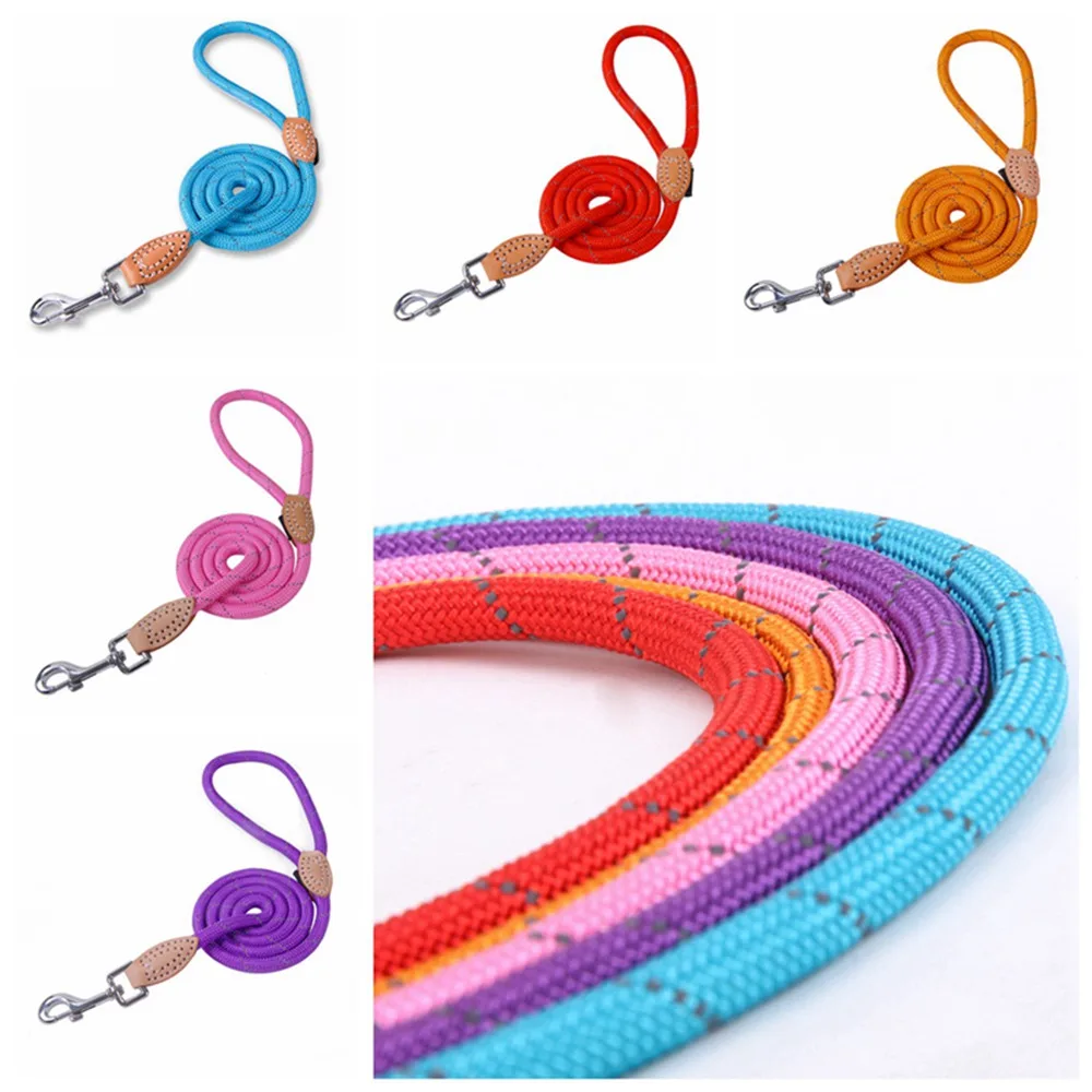 Pet Products Dog Leash Nylon Reflective Puppy Dog Leash Rope Cat Chihuahua Pet Leash And Collar Set Cat Dog Leashes Lead Harness (25)