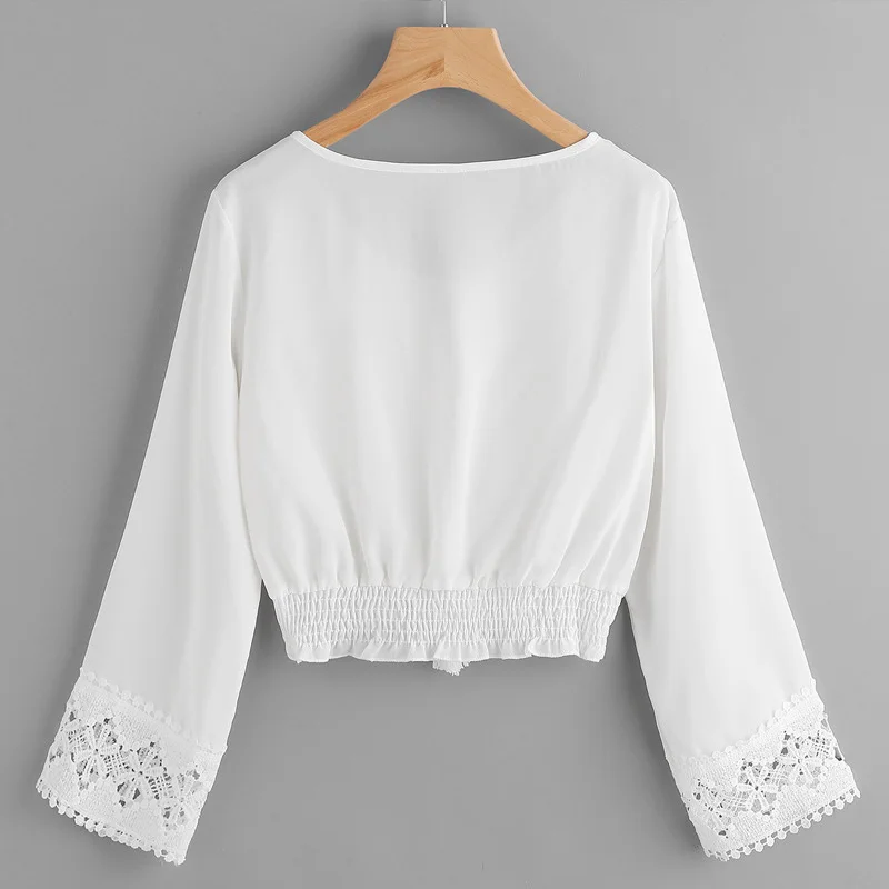 Crochet-Lace-Chiffon-Blouse-Crop-Top-Summer-2018-Fashion-Long-Sleeve-Blouse-White-With-Tassel-Patchwork