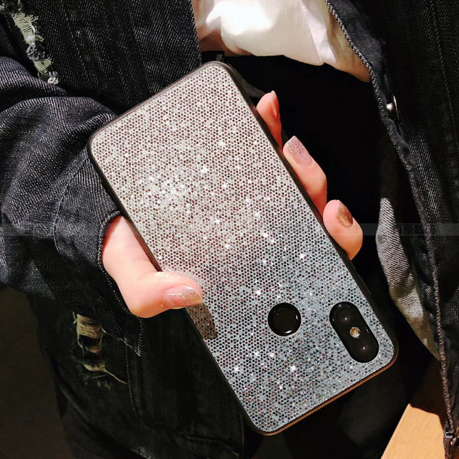 

case for xiaomi mi 8 lite mi 8 se case luxury glitter bling sequins tpu+pc hard phone bag cases for xiaomi mi 8 lite capa fundas