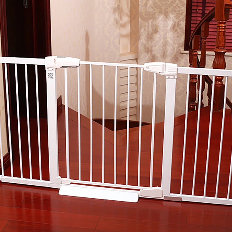 Child Safety Gate Fixed plate Baby Fence Reinforcement Groove Stairs Barrier Fence Pet Dog Fence Pole Isolation Fixed plate