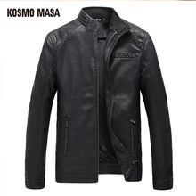 KOSMO MASA куртка из искусственной кожи с искусственным мехом для мужчин в стиле хип-хоп мужские мотоциклетные байкерские облегающие черные облегающие куртки XXXL FL0005