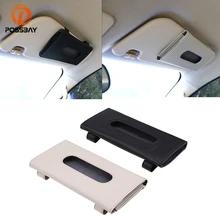POSSBAY Универсальный Автомобильный солнцезащитный козырек коробка для салфеток Держатель полиуретановая кожа коробка чехол для бумаги Авто Органайзер аксессуары