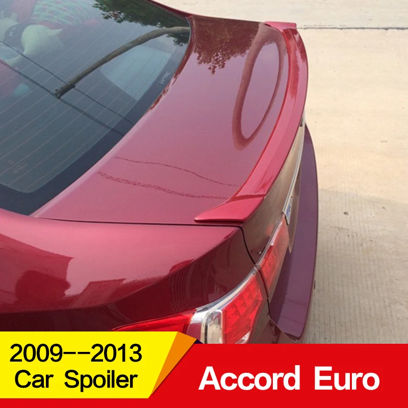 Используется для Honda accord евро mk8 спойлер 2009-2013 года настоящий углерод волокно ABS материал заднего крыла автомобиля аксессуары автомобиля рефитт