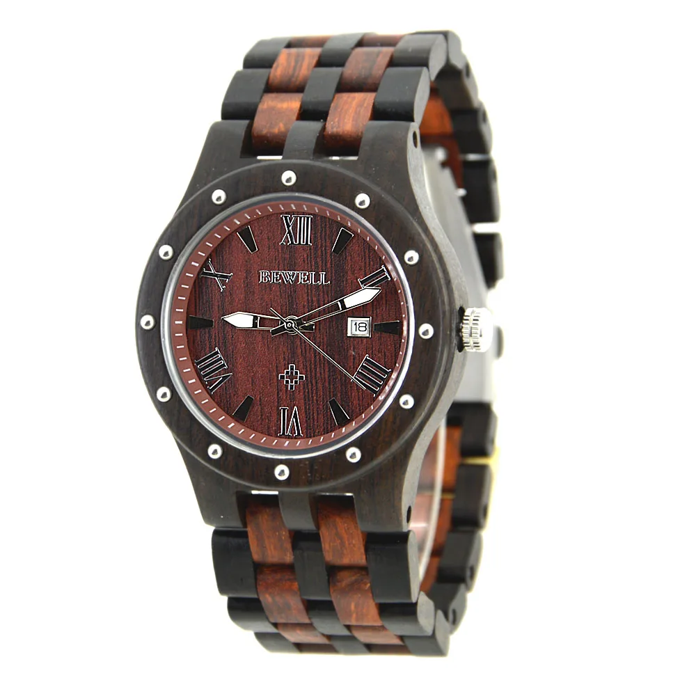 BEWELL WOODEN WATCH