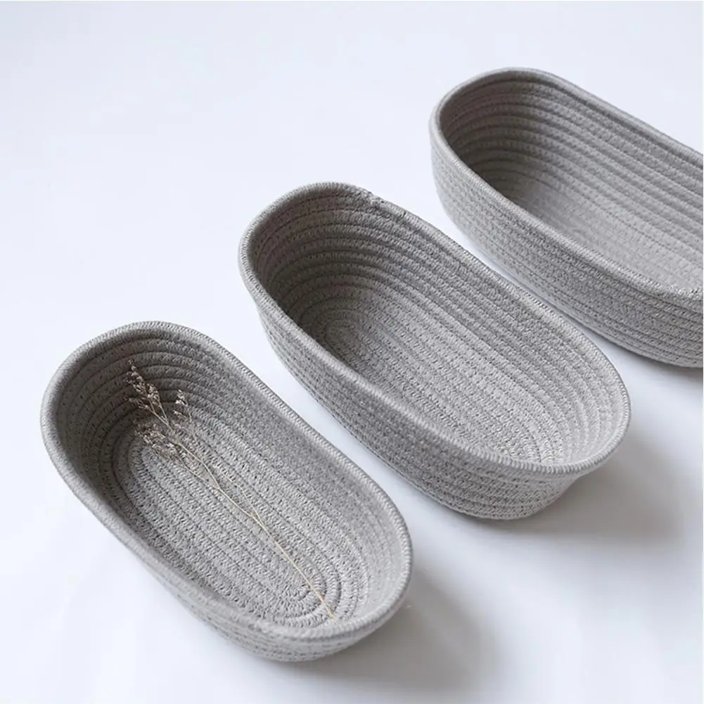 

None Tabletop Ship Type Cotton Thread Storage Basket for Cosmetics Organize