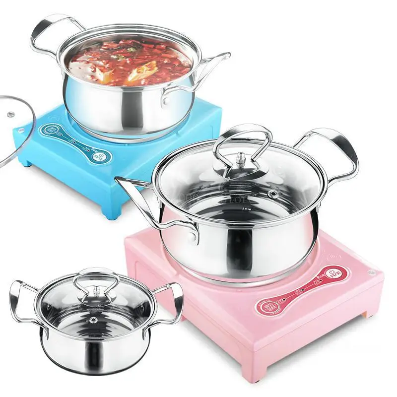 

600W/900W Mini Electric Multi Cookers Induction Cooker Electric Multi Cookers student dormitory with stainless steel pot
