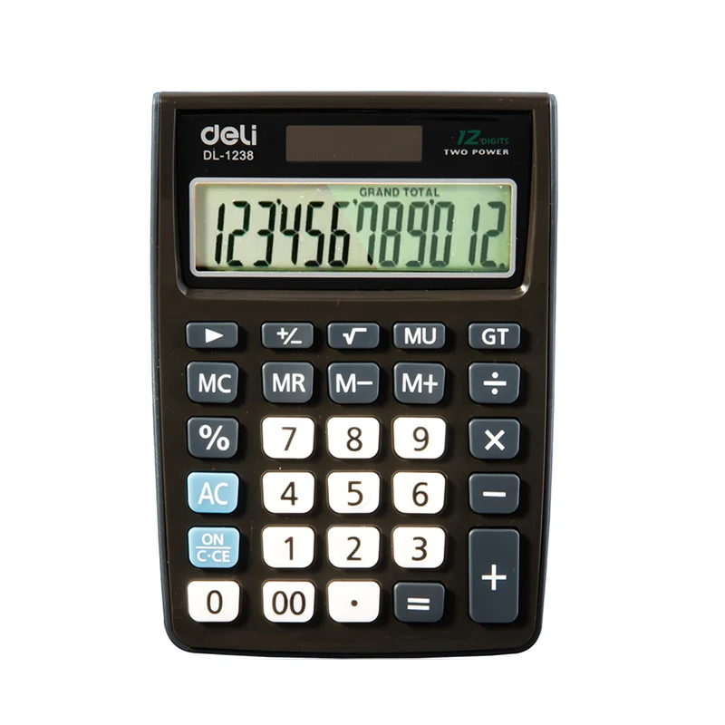 المزدوج الطاقة Calculadora الإلكترونية شاشة عرض كبيرة حساب الحلوى اللون حاسبة القرطاسية مكتب اللوازم المدرسية المواد