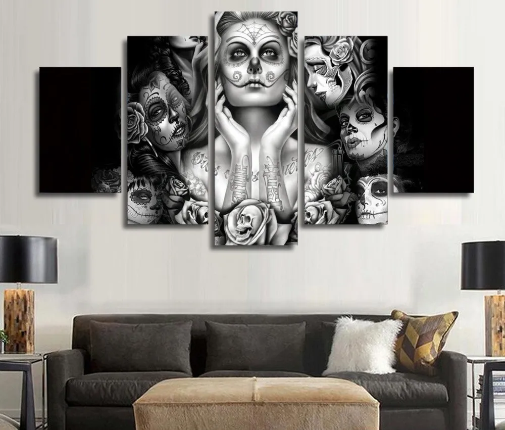 

5 Piece Canvas Art Posters and Prints Movie Star Canvas Oil Painting Pictures Wall Art Modrn Prints Home Decor Framed