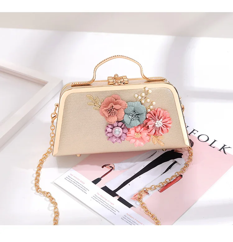 RanHuang New Arrive Women Flower Flap Small Handbags Fashion Shoulder Bags Ladies Evening Bags Cute Messenger Bags Purple