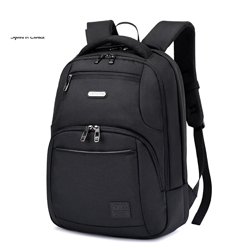

2019 New Black Laptop Backpack Large Capacity Men's Backpacks Multifunction Oxford Casual Backpack Bag Air Cushion Belt Rucksack