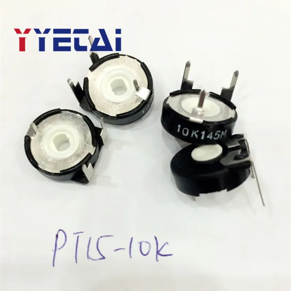

YongYeTai Trimmer potentiometer PT15-10K horizontal adjustable resistance oval hole free shipping