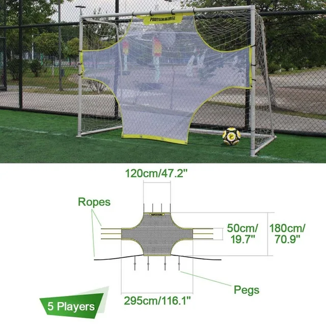 Футбольное тренировочное оборудование, Футбольная цель, чистая цель, тренировочные инструменты для начинающих детей, студентов, горячая Распродажа - Цвет: 5 player