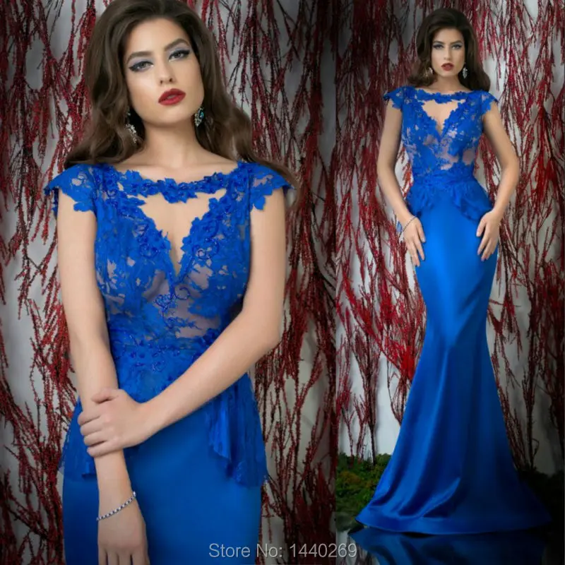 royal blue evening tops