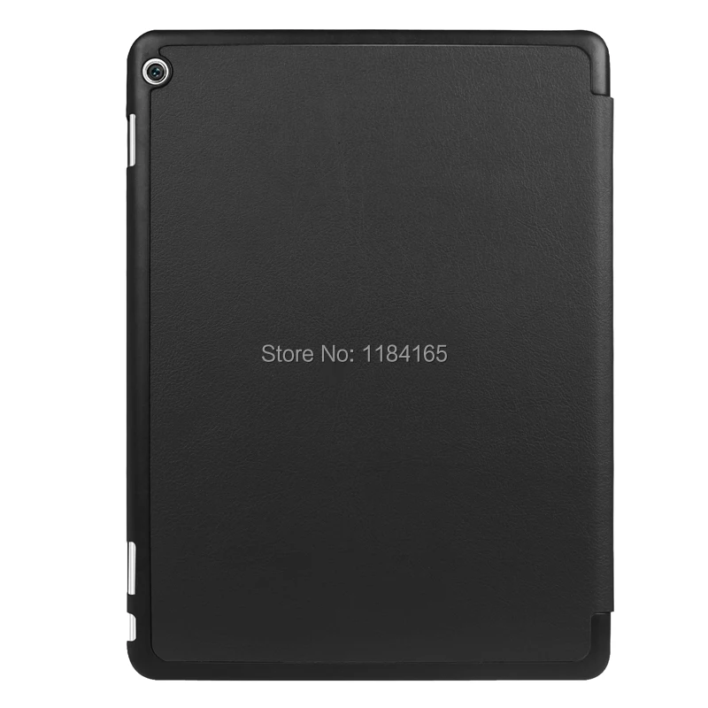 KTG1214_3_Ultra thin 3 fold Leather Case with Smart Sleep Cover & Stand for Huawei MediaPad M3 Lite 10 protective cover skin case