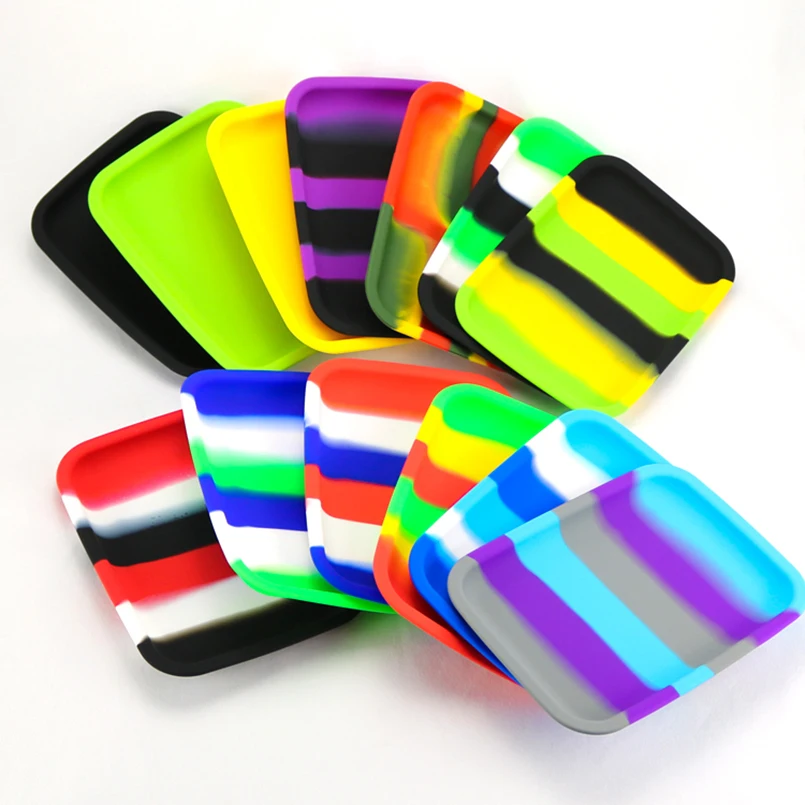 

Bho Silicone Slick oil tray S size Dab wax Jar deep Container Dish Dabber butane concentrate Storage rolling trays
