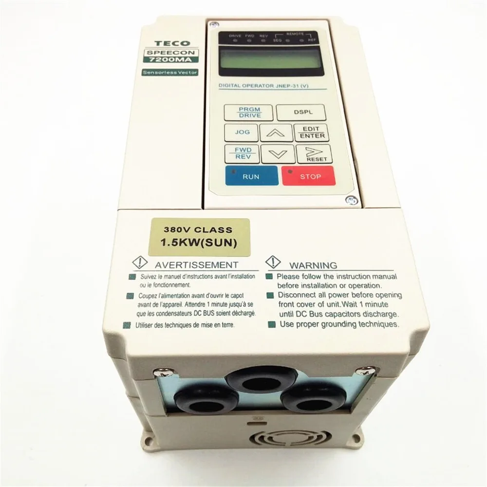 Инвертор привода двигателя TECO AC серия MA 7200MA 380V 2HP JNTMBGBB0002AZSUN 1500 Вт 3 фазы 380 ~ 480 В 50/60