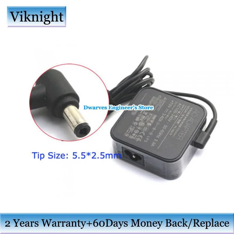 Original 19V 3.42A AC Adapter Notebook Power Supply For ASUS Laptop X555 X555D X555L X550V X555U PA-1650-78 VivoBook Adapter