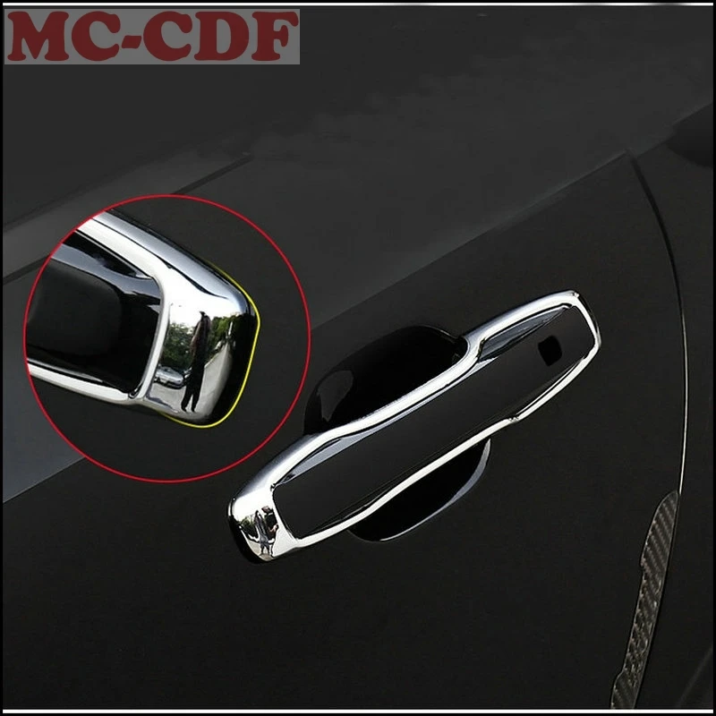 4 шт. хромированные наклейки на дверную ручку для Volvo XC60 XC90 S90 V90 2018|Лепнина