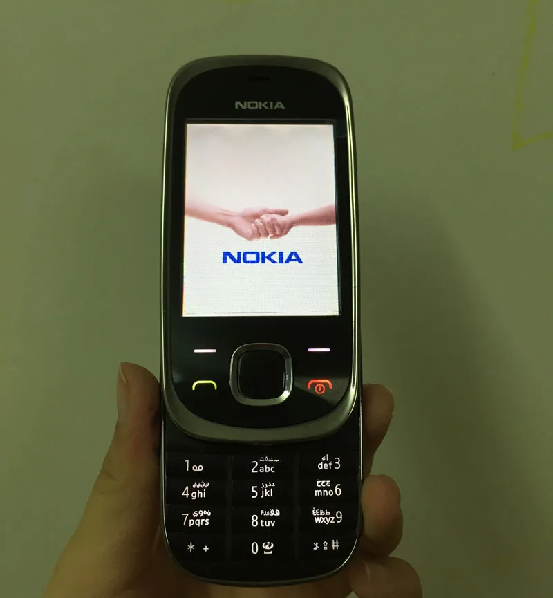 Отремонтированный мобильный телефон Nokia 7230 GSM разблокированный Английский Русский Иврит арабский клавиатура и один год гарантии